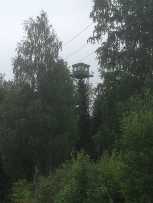Border control tower, Finnish side of the border